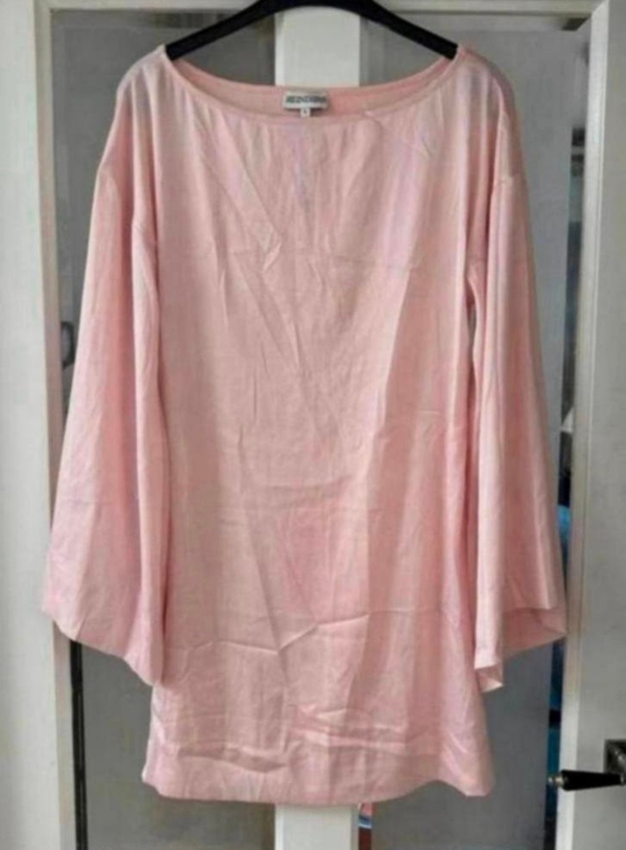 Bohemian jurk met vlindermouwen van Reinders, Ophalen of Verzenden, Zo goed als nieuw, Roze, Onder de knie