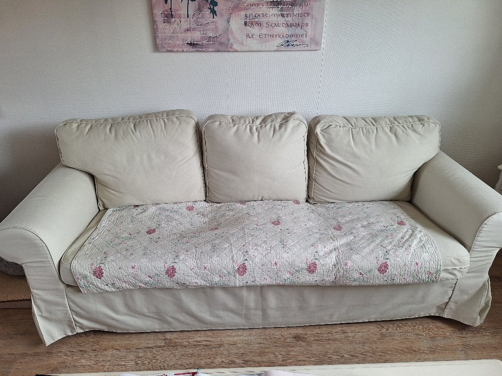 Ektorp bank-gratis!!, Huis en Inrichting, Ophalen, Gebruikt, Tweepersoons, 75 tot 100 cm