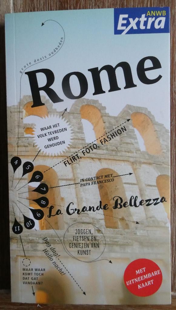 ANWB Extra Reisgids Rome, Boeken, Reisgidsen, Zo goed als nieuw, Reisgids of -boek, Europa, ANWB, Ophalen of Verzenden