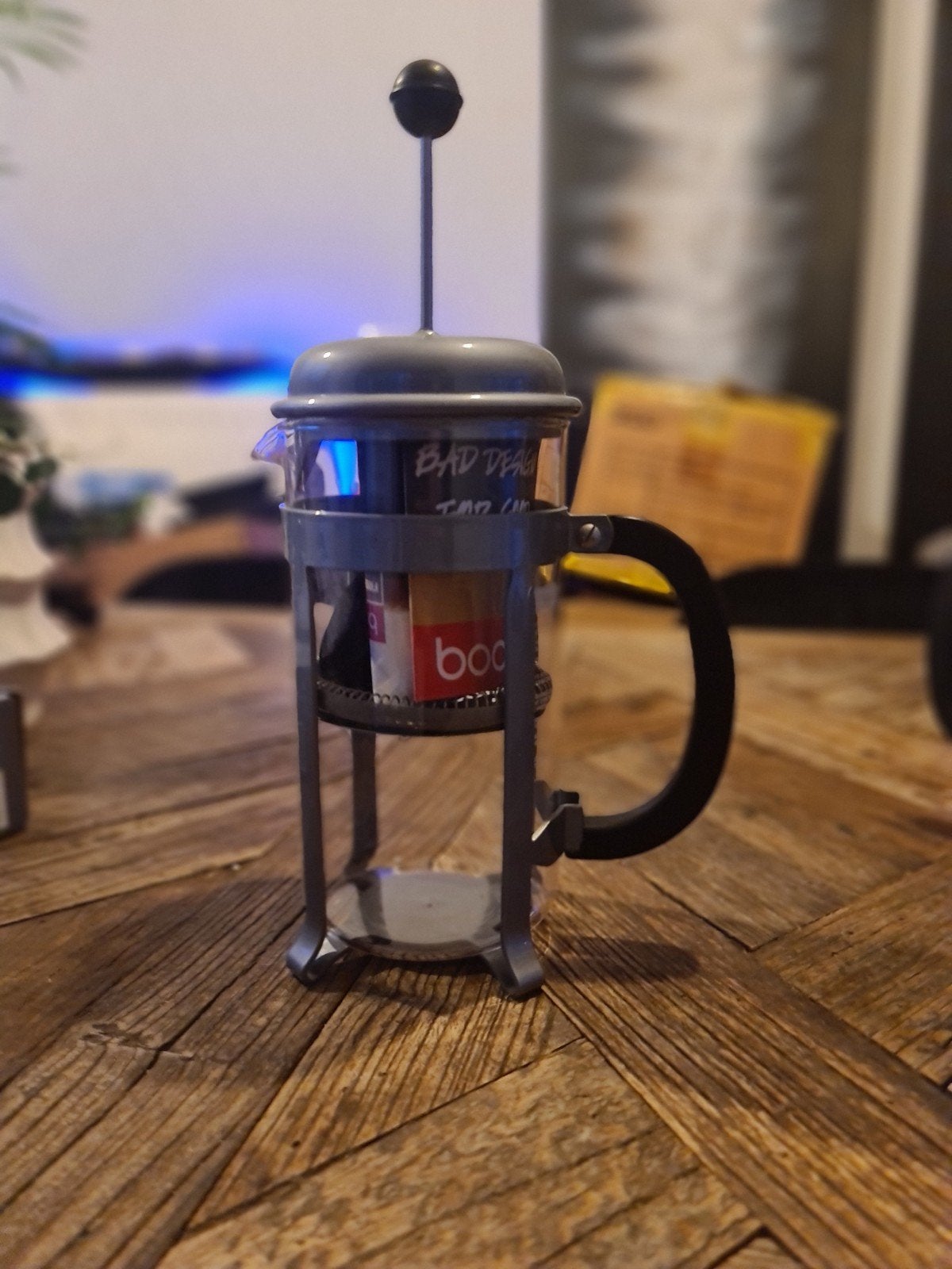 Bodum Bistro/Caffettiera French Press koffiezetapparaat, Nieuw, Bodum, Ophalen of Verzenden, Grijs