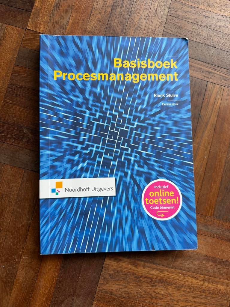 Basisboek Procesmanagement - Rienk Stuive (incl. online toet, Boeken, Ophalen, Gamma, Zo goed als nieuw, HBO