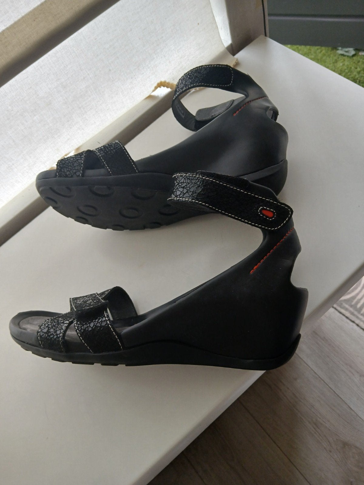 WOLKY mooie open schoenen mt 39, Verzenden, Zwart, WOLKY, Sneakers of Gympen
