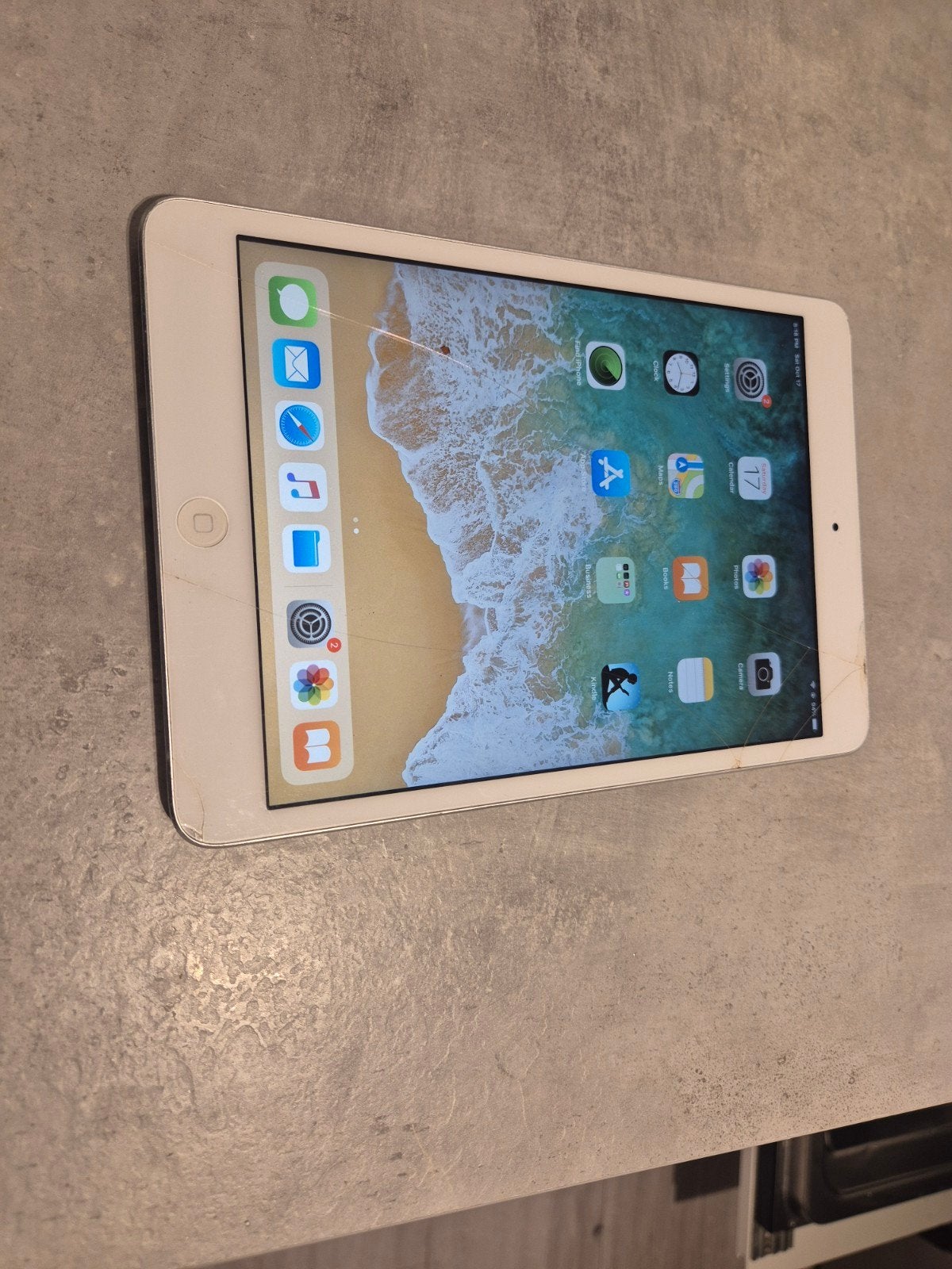 iPad Mini 2 - Werkt perfect, scherm gebroken, Computers en Software, Ophalen, Wit, Niet werkend, 7 inch of minder
