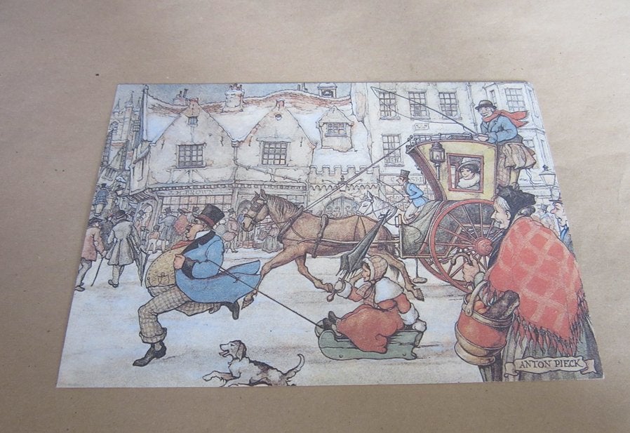 Anton Pieck ansichtkaart 8, Verzamelen, Verzenden, Nieuw, Overige typen