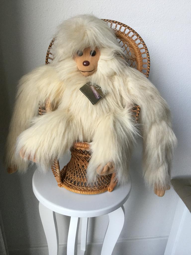 ANNA CLUB PLUSH Knuffelaap wit NIEUW, Kinderen en Baby's, Speelgoed | Knuffels en Pluche, Ophalen of Verzenden, Nieuw, Aap
