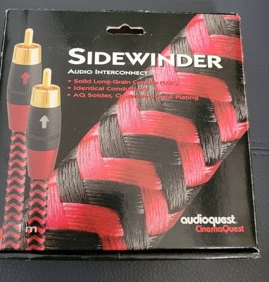 AudioQuest sidewinder RCA stereo interlink 1.0 meter, Ophalen of Verzenden, Zo goed als nieuw, Minder dan 2 meter, Interlink-kabel