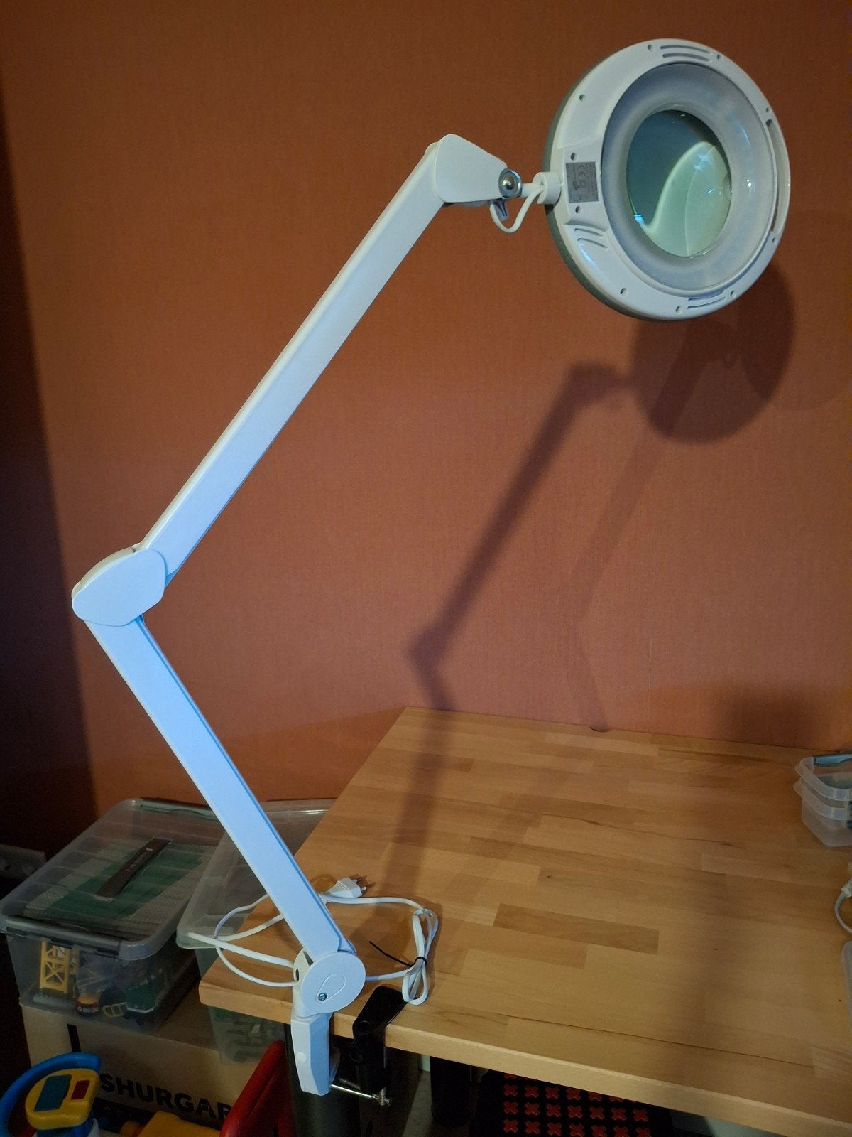 Loeplamp met klembevestiging - Ideaal voor hobby en werk, Ophalen, Gebruikt, Loeplamp