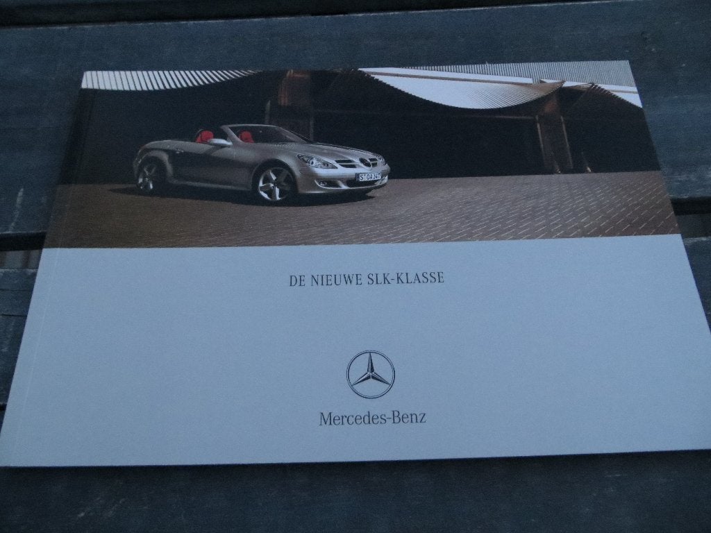 Folder Mercedes SLK-klasse R171 2004 incl. SLK 55 AMG, Zo goed als nieuw, Mercedes-Benz, Mercedes, Ophalen of Verzenden