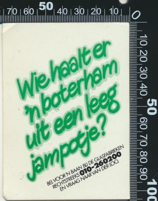 Sticker: De Glasfabrieken - Rotterdam, Ophalen of Verzenden, Zo goed als nieuw, Bedrijf of Vereniging