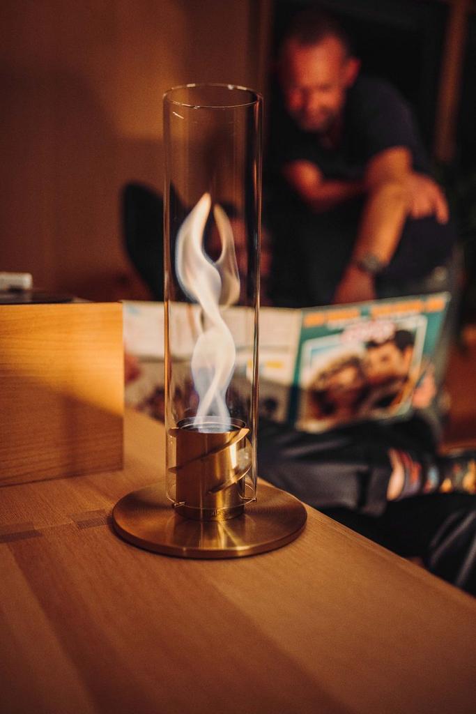 Höfats Spin 90 Tafelvuur Bio-Ethanol Windlicht Goud, Ophalen of Verzenden, Nieuw