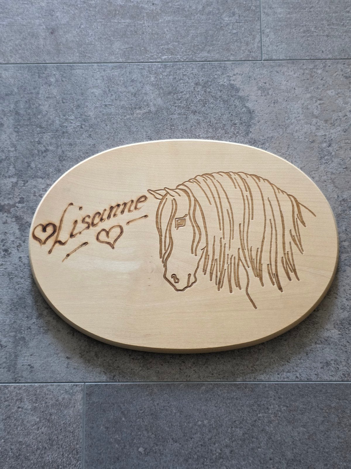Naambord bordje bord paard met naam, Ophalen of Verzenden, Zo goed als nieuw