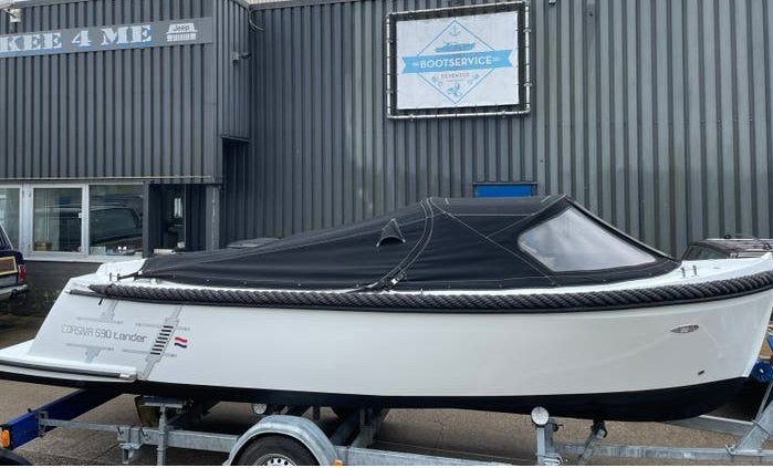 Corsiva 590 Tender + 20 pk Suzuki, Watersport en Boten, Sloepen, Ophalen, Tender, Zo goed als nieuw, Rondzit