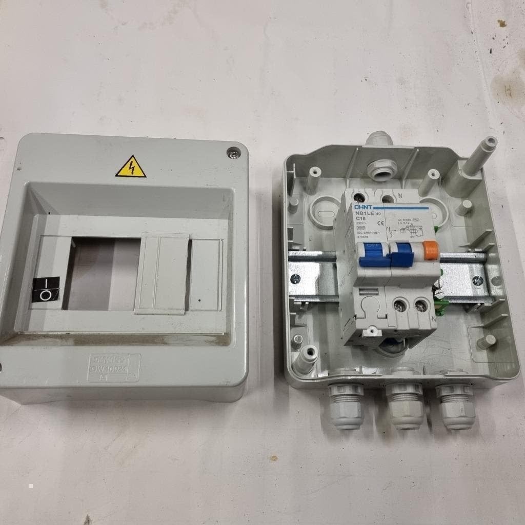 chint C16 elektra groepenkast met aardlekautomaat 230 volt, Gebruikt, Ophalen of Verzenden, X, X