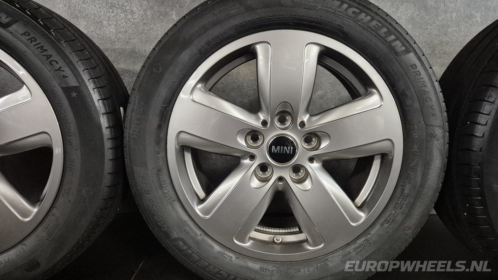 16 inch Mini velgen Cooper Clubman F54 F55 F56 zomerbanden, Gebruikt, -, Banden en Velgen, Zomerbanden