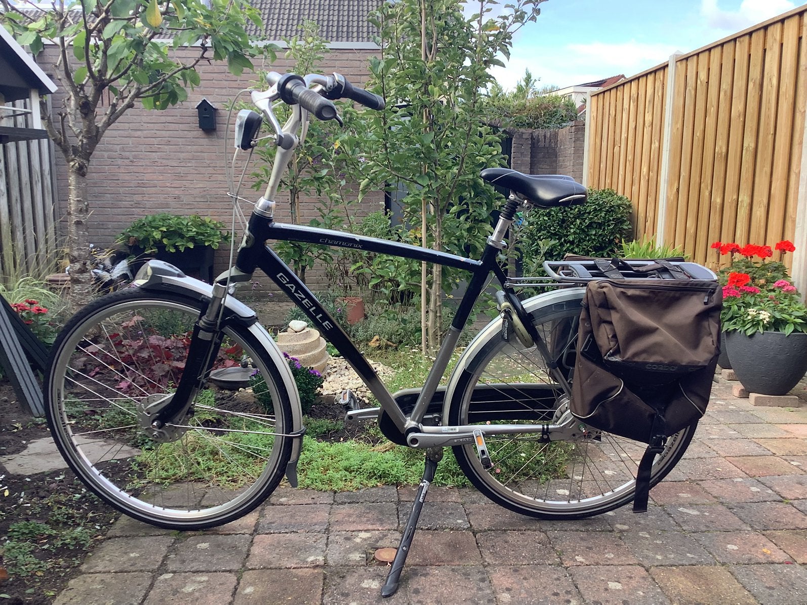Herenfiets gazelle chamonix frame 61cm, Ophalen, Gebruikt, Versnellingen, 61 tot 65 cm