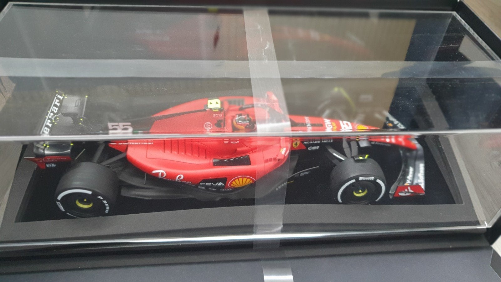 Looksmart 1/18 Ferrari SF23 Sainz Bahrein GP, Ophalen of Verzenden, Nieuw, Auto, Overige merken