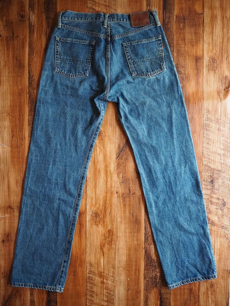 EDWIN 505XX W32 x L33 Selvedge Jeans "New Vintage" 90s, Kleding | Heren, Blauw, Ophalen of Verzenden, Gedragen, EDWIN