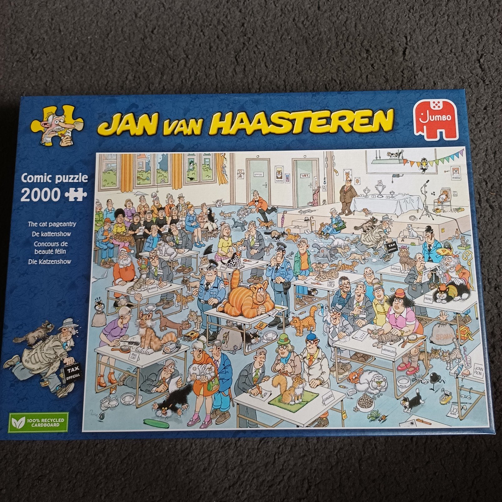 Jan van Haasteren Comic Puzzel - De Kattenshow 2000 stukjes, Ophalen, Meer dan 1500 stukjes, Zo goed als nieuw, Legpuzzel