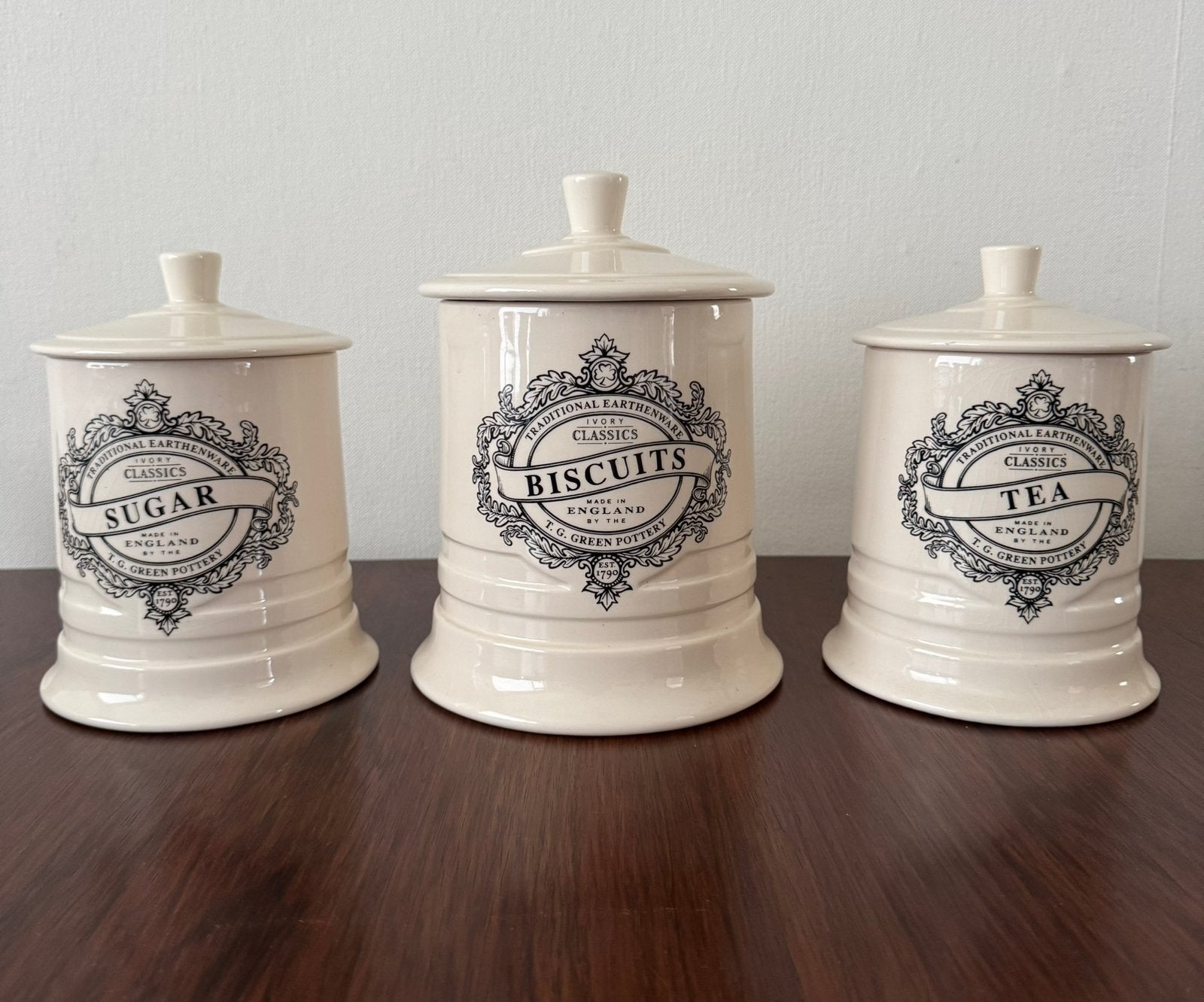 Vintage T.G. Green Ivory Classic Pottery set (3), Overige merken, Overige typen, Ophalen of Verzenden, Zo goed als nieuw