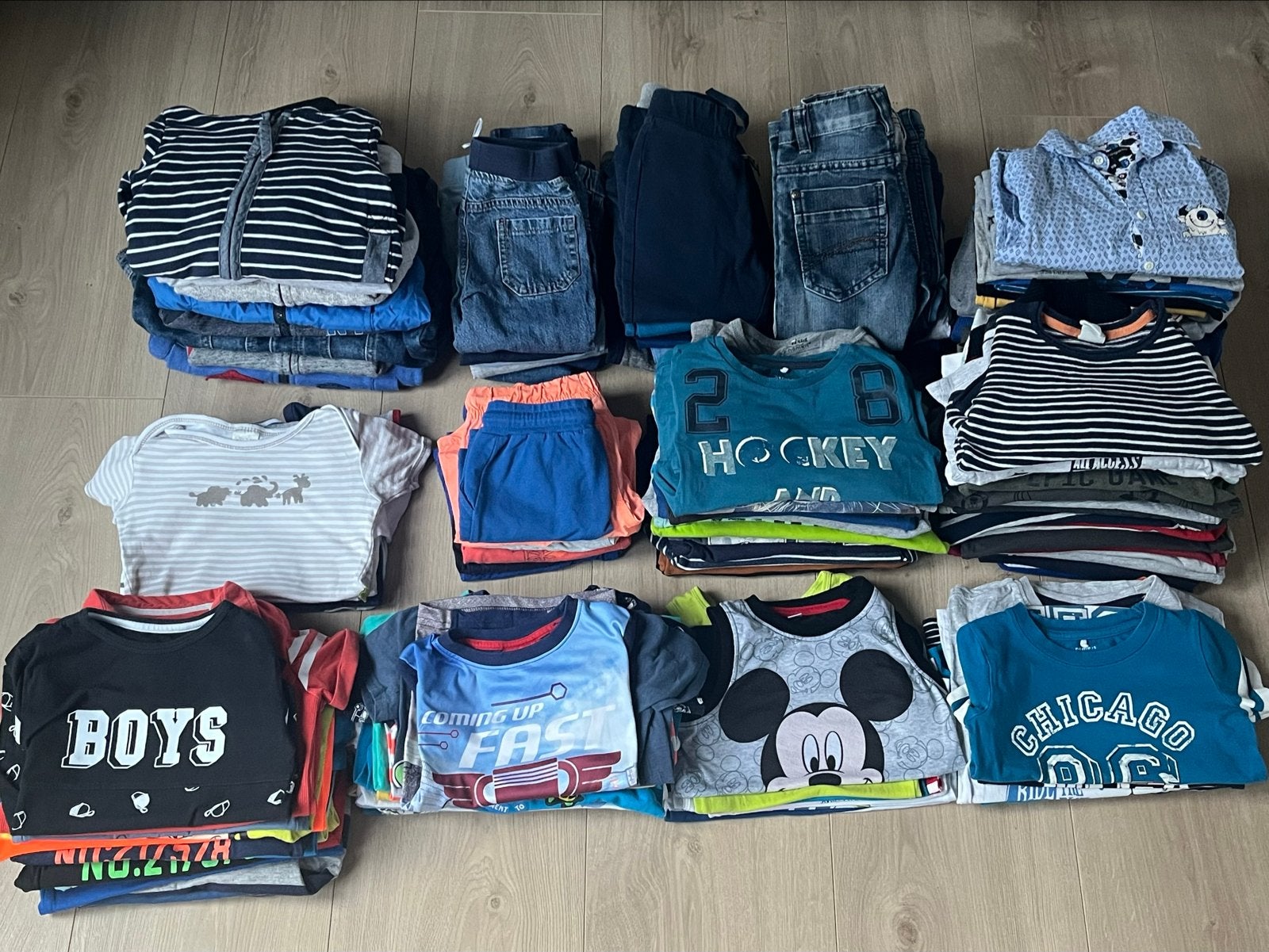 Groot kledingpakket jongens (142 items) mt 86-116, Ophalen, Gebruikt, Overige maten