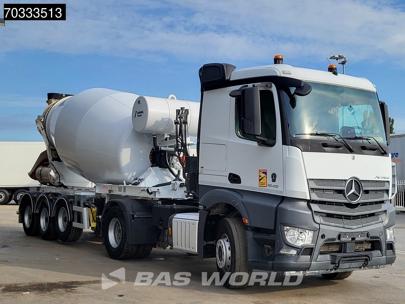 Mercedes Actros 1845 4X2 Concrete BPW 12m3 Retarder Hydrauli, Auto's, Automaat, Stof, Euro 6, Automatische klimaatregeling
