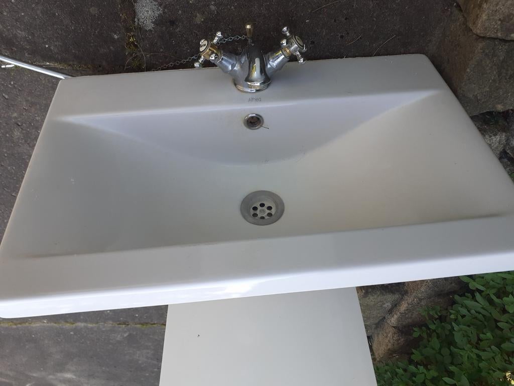 Wasbak met kraan, Ophalen, Gebruikt, 50 tot 100 cm, Minder dan 100 cm