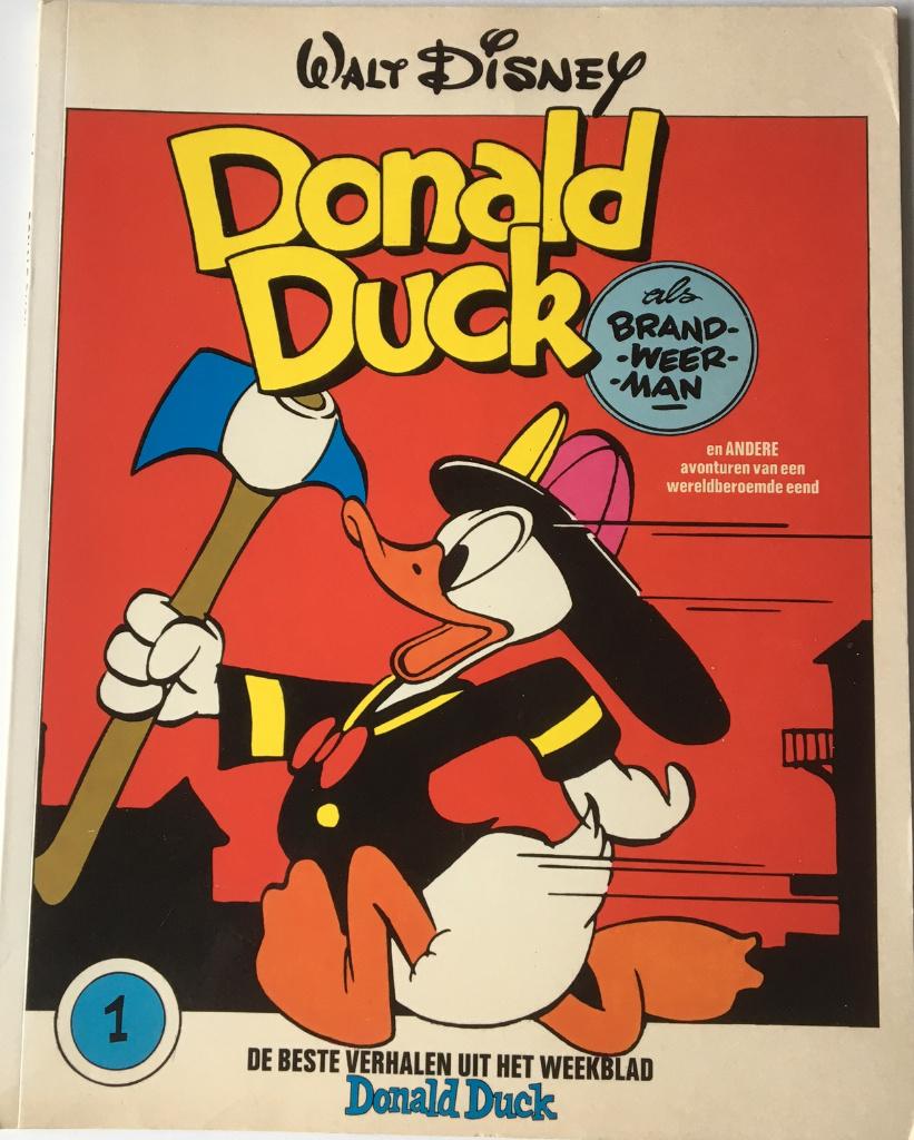 Donald Duck (1) - als brandweerman en andere verhalen, Boeken, Stripboeken, Eén stripboek, Ophalen, Zo goed als nieuw