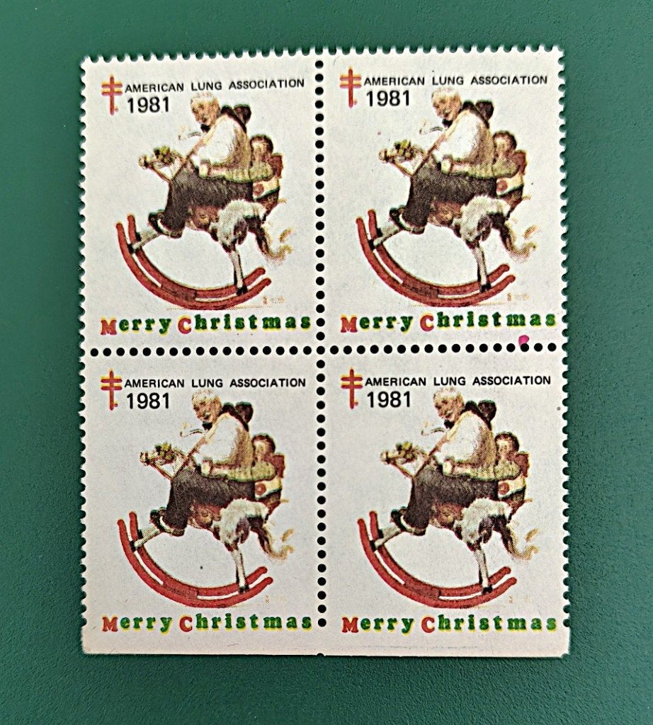 USA : TBC kerst/sluitzegels blok 1981 postfris, Verzenden, Overige thema's
