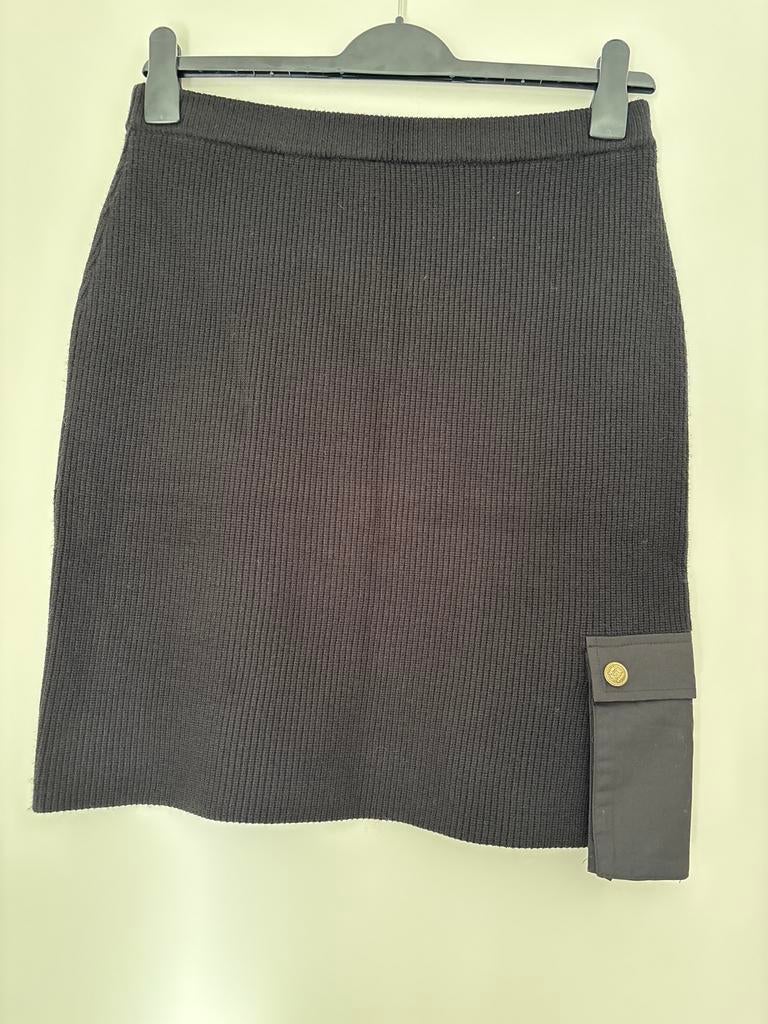 Zwarte gebreide rok met zakje - Maat M, Maat 38/40 (M), Zwart, Nieuw, Ophalen of Verzenden