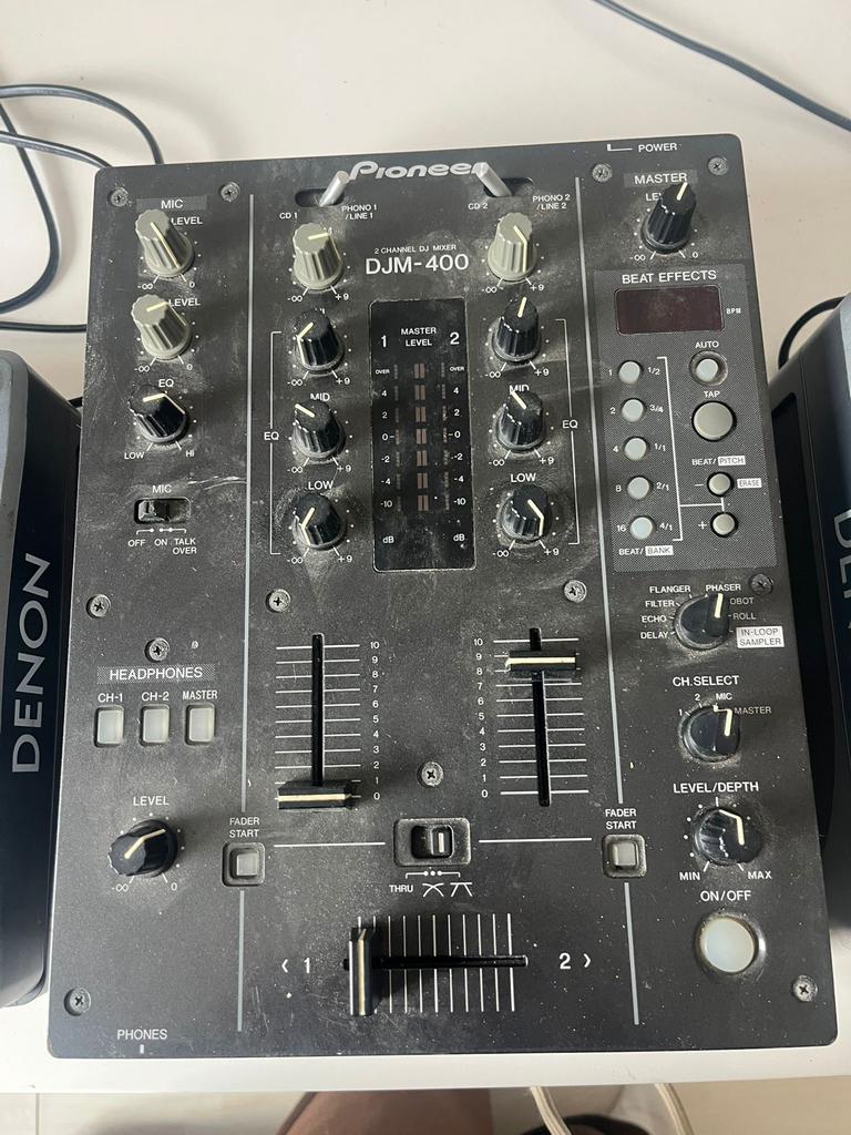 Vintage DJ set voor CD's - Denon DN-S1000 & Pioneer DJM-400, Muziek en Instrumenten, Dj-sets en Draaitafels, Ophalen, Gebruikt