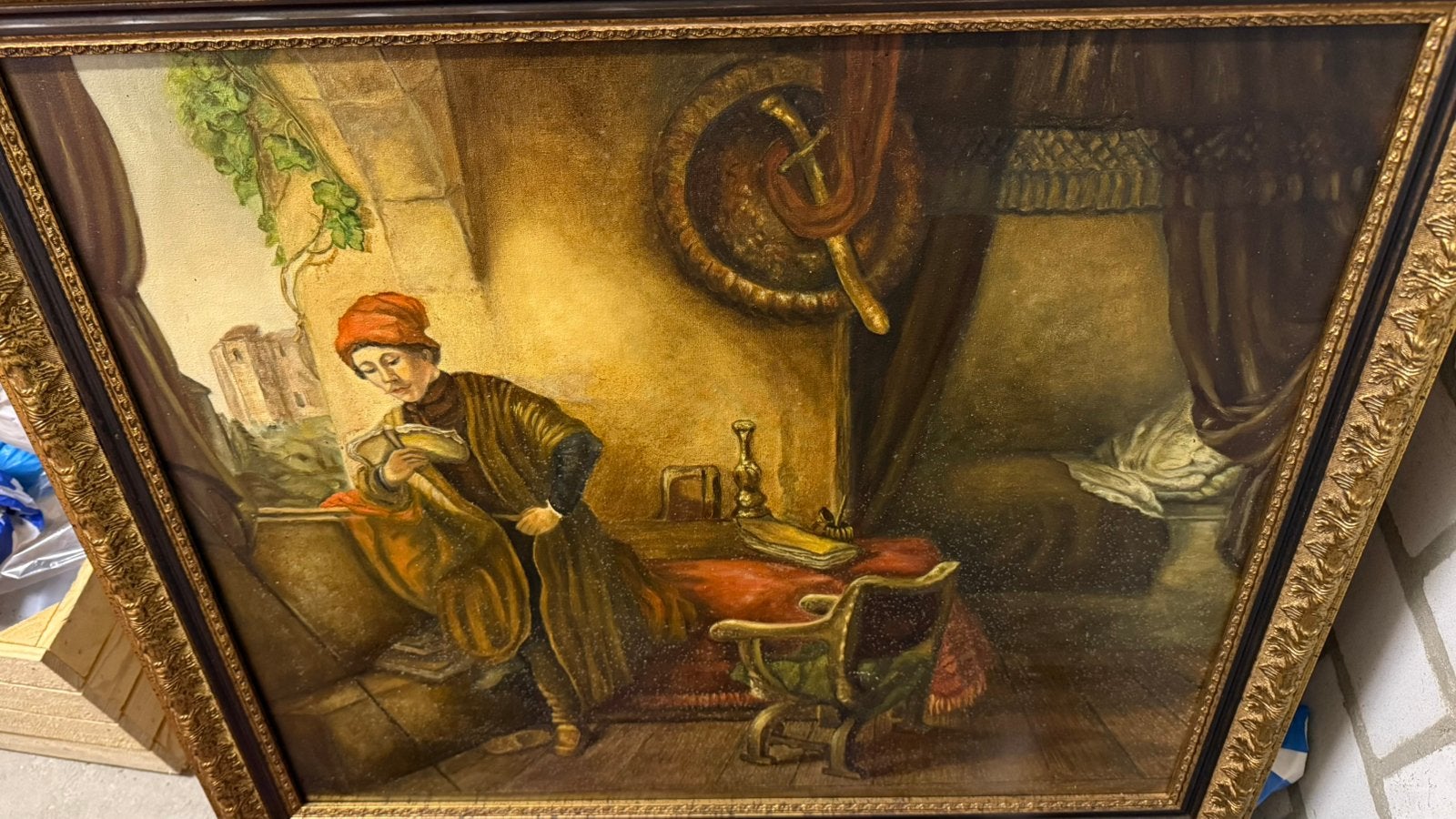 Oud Antiek schilderij Maler Mitte 20. Jahrhundert, Antiek en Kunst, Kunst | Schilderijen | Klassiek, Ophalen, Portret of Personen