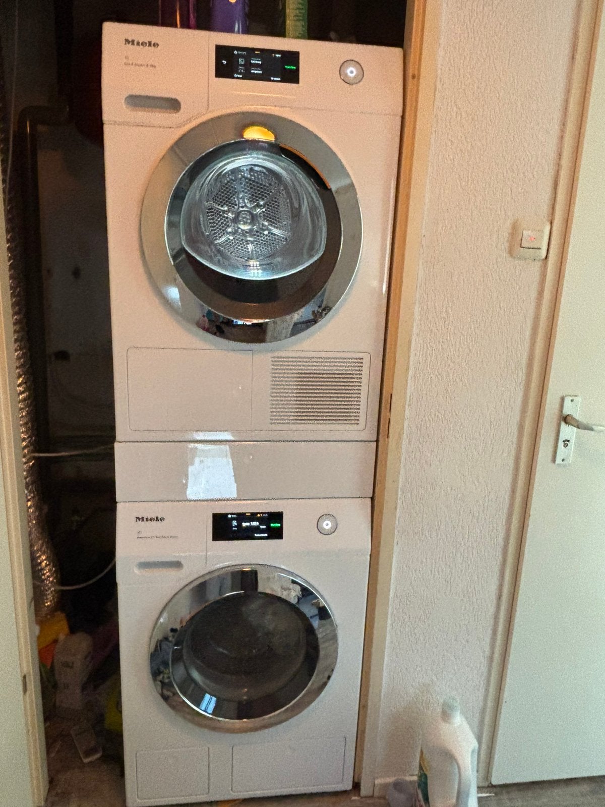Miele w1 wcr890wps en t1 tcr790wp, Ophalen, 8 tot 10 kg, Voorlader, 85 tot 90 cm
