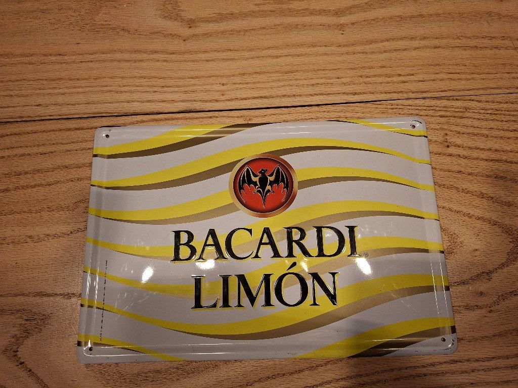 bacardi borden 3 stuks, Ophalen of Verzenden, Reclamebord