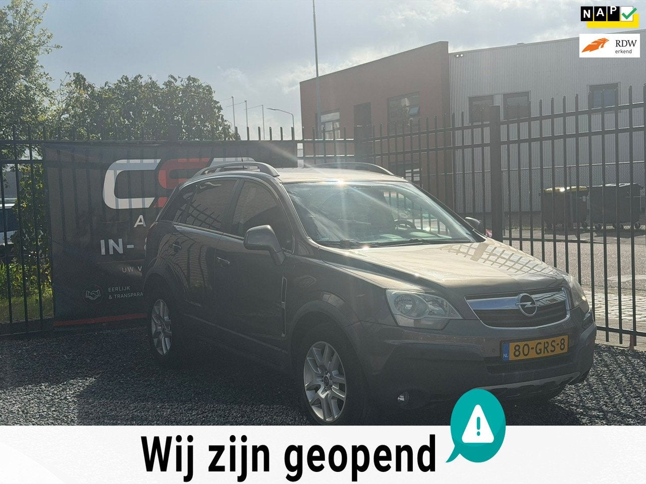 Opel Antara 2.4-16V Temptation AIRCO!CRUISE CONTROLE!APK!LAG, Auto's, Dealer onderhouden, Stof, Gebruikt, Zwart