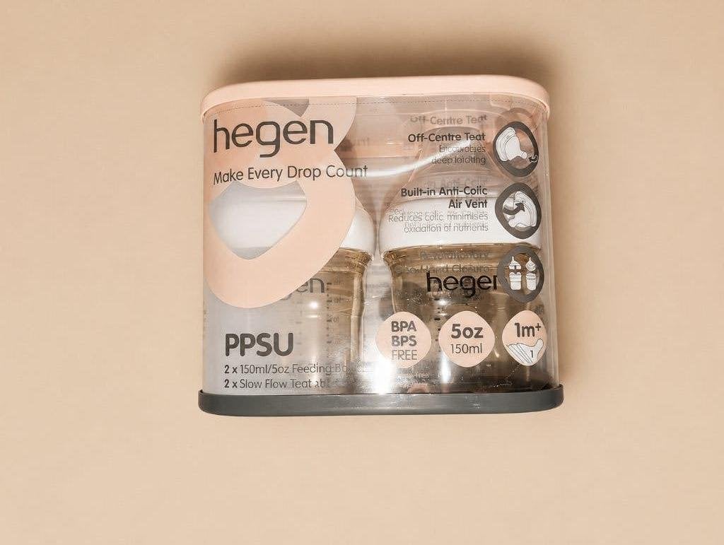 Hegen babyflessen set – 2 x 150 ml, Ophalen of Verzenden, Nieuw, Babyfles, Overige merken