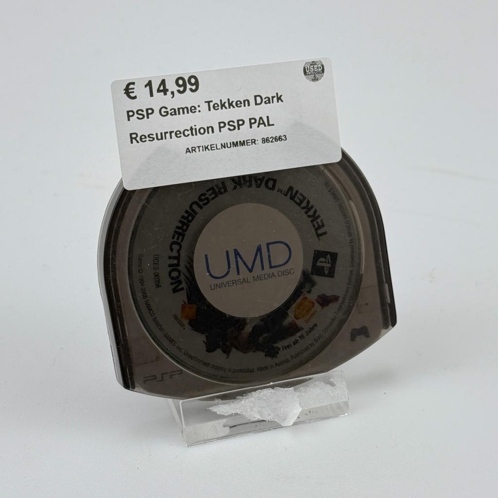PSP Game: Tekken Dark Resurrection PSP PAL, Flex Ltd., Zo goed als nieuw, https://flex.com/contact-us, Nobelstraat 10, 5807 GA Oostrum