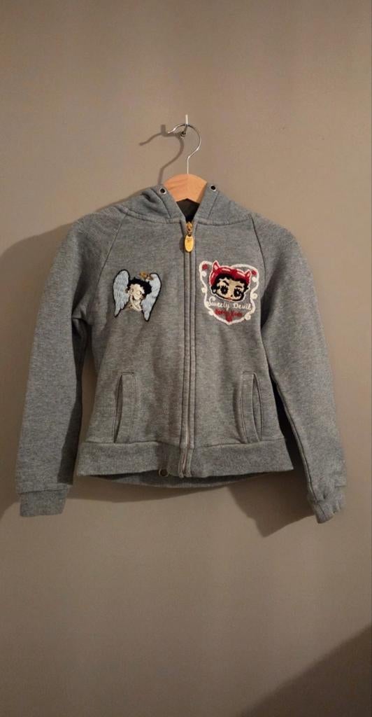Vintage Betty Boop vest maat 104, Ophalen of Verzenden, Gebruikt, Meisje, Trui of Vest