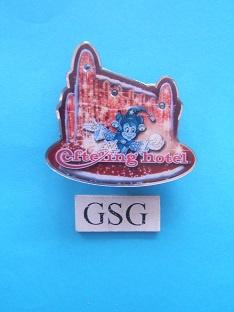 Efteling hotel met lichtjes nr. EPP040-02, Ophalen, Zo goed als nieuw, Button of Speldje