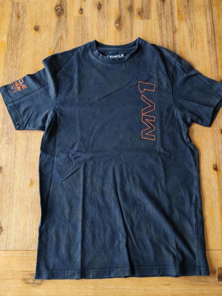 Oracle Red Bull Racing Max Verstappen MV1 T-shirt - Maat XS, Zwart, Ophalen of Verzenden, Gedragen, Maat 46 (S) of kleiner