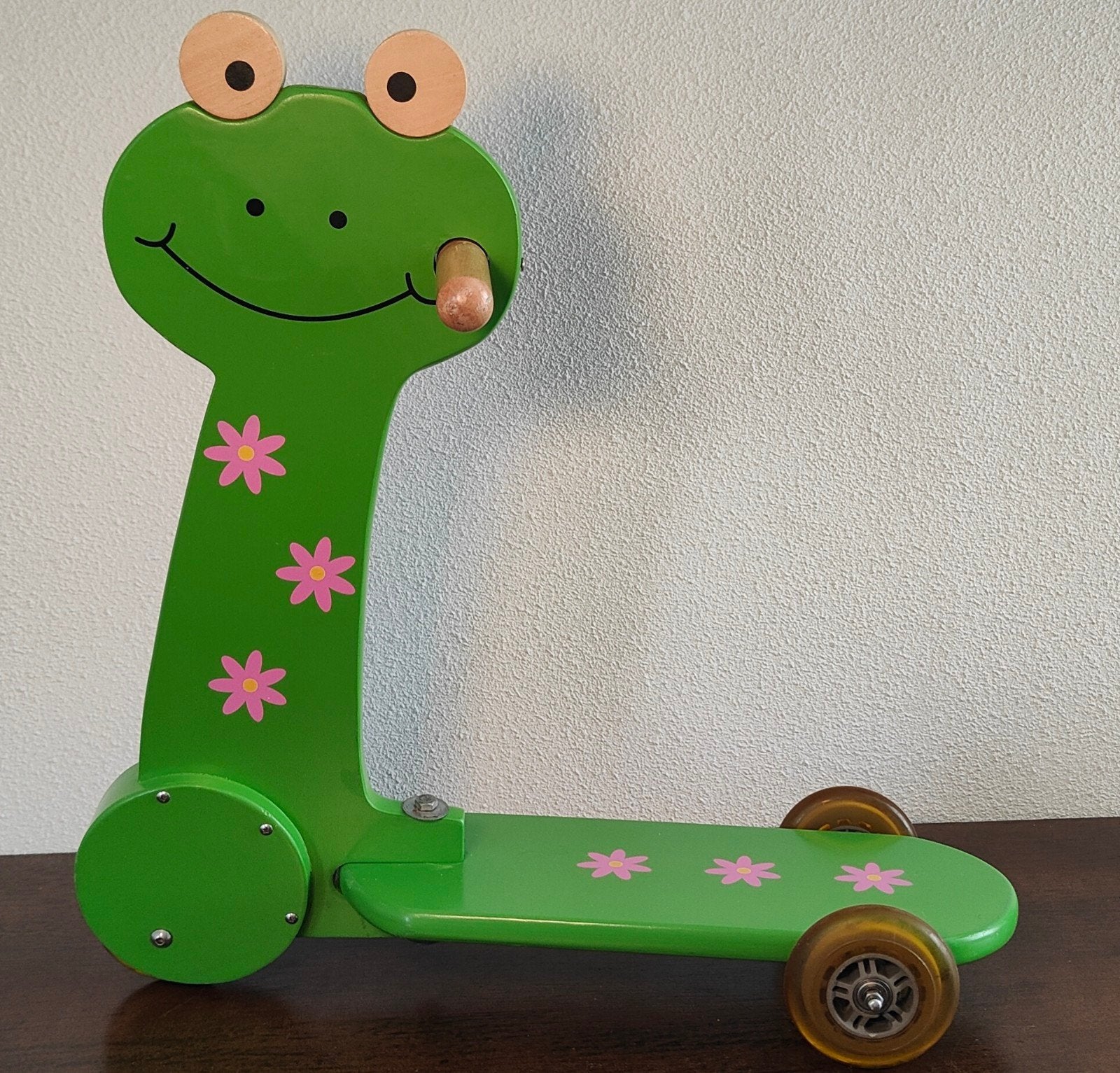 Houten step, vrolijke kikker, Ophalen, Gebruikt, Loopfiets