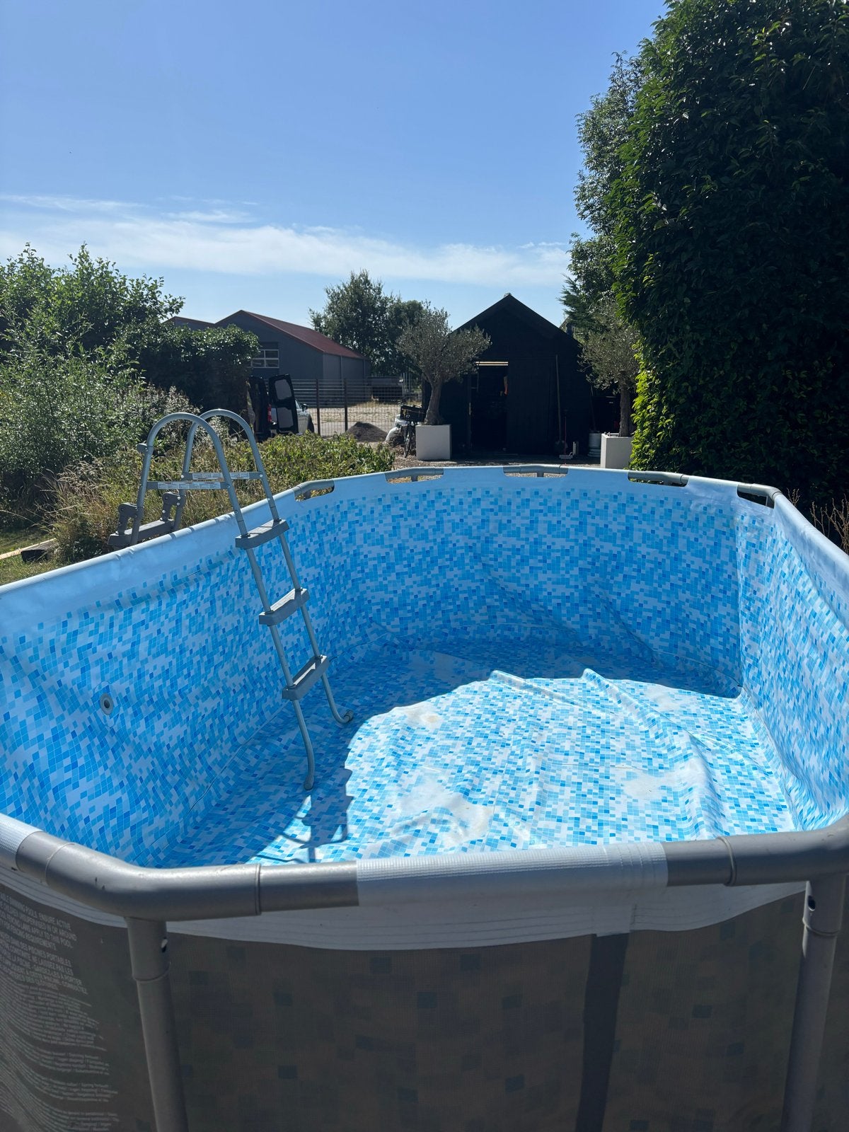 Intex zwembad met zandfilterpomp en accessoires, Gebruikt, 300 cm of meer, Rechthoekig, Ophalen
