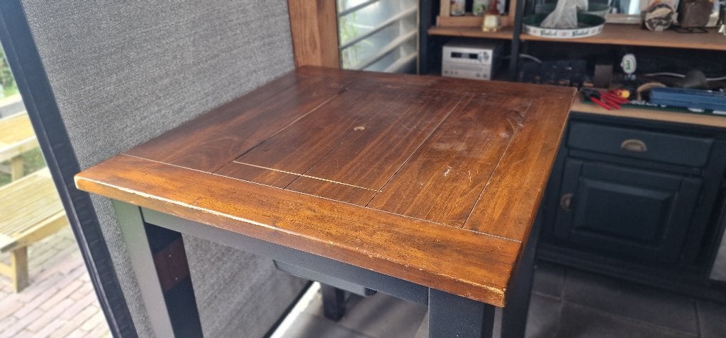Hoge bartafel met ingebouwde koelbak - 90x90 cm, Ophalen, Gebruikt