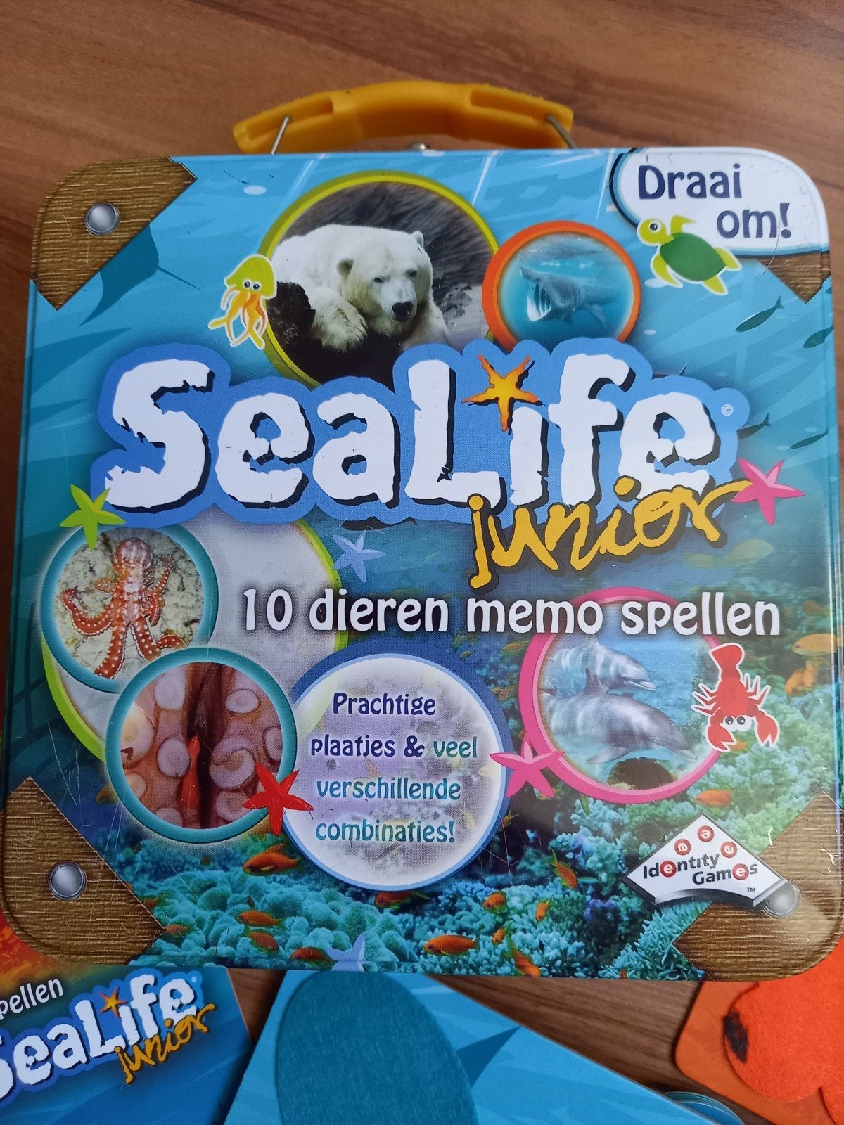 Sealife / Wildlife - 10 dieren memo spellen in koffer, Kinderen en Baby's, Ophalen of Verzenden, Gebruikt, Jongen of Meisje