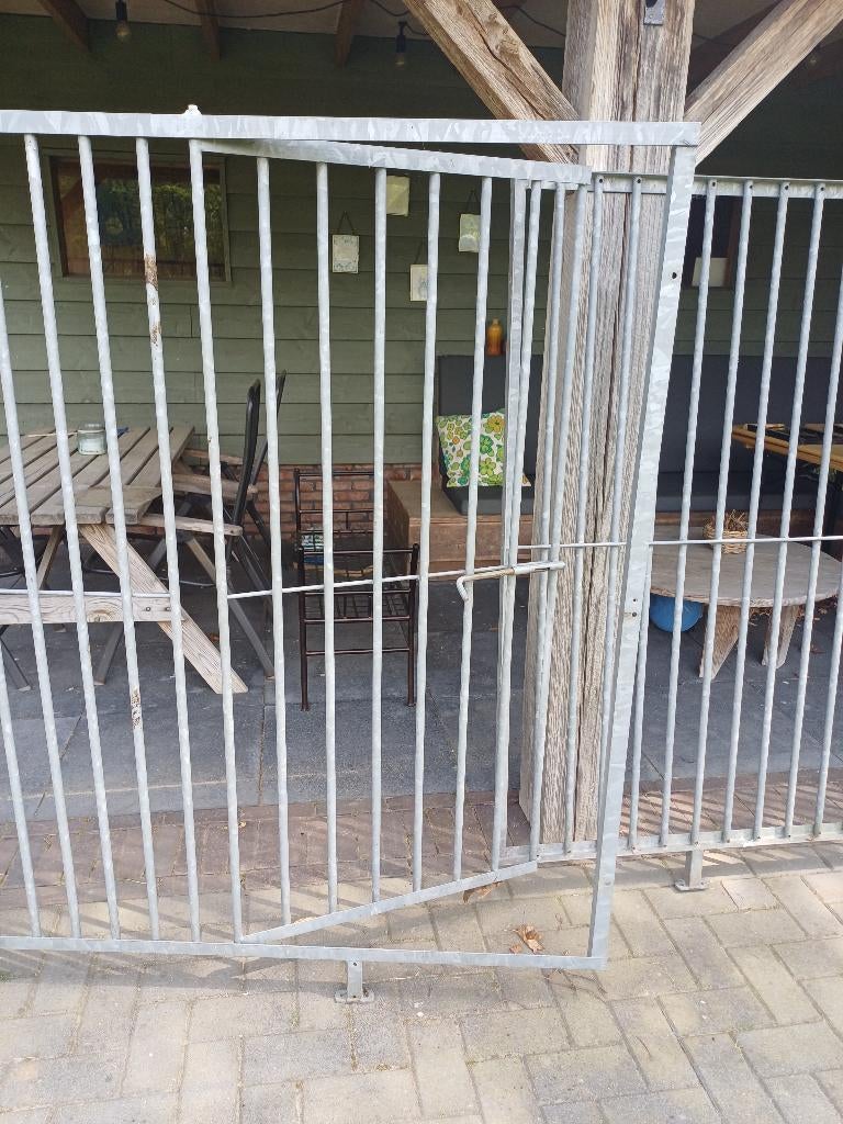Honden kennel gegalvaniseerd staal, Dieren en Toebehoren, Ophalen, Hondenkennel, 110 cm of meer, 100 cm of meer