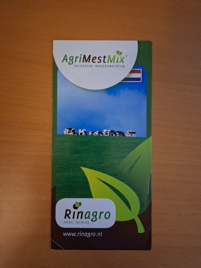 Foldertje Agri Mest Mix Rinagro, Ophalen of Verzenden, Gelezen, Tractor en Landbouw
