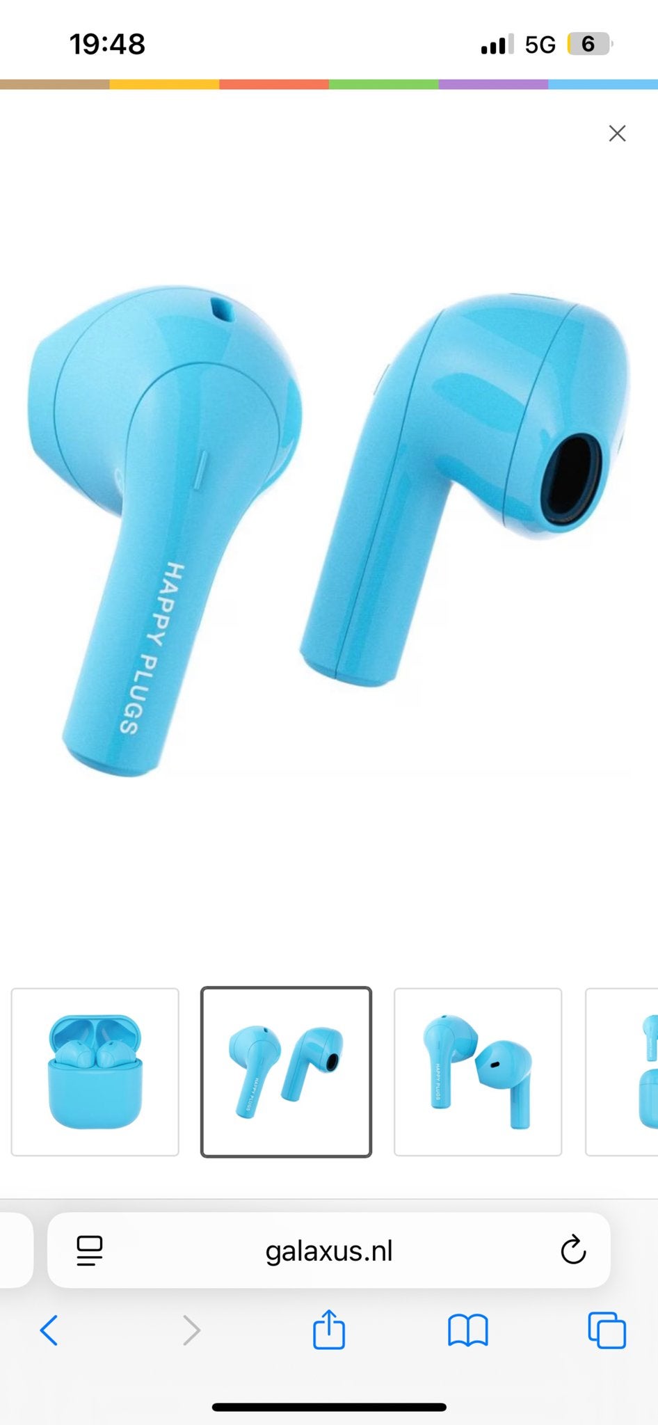 Happy Plugs Joy Draadloze Oordopjes - 12 uur speeltijd, Overige merken, In-ear, Bluetooth, Nieuw