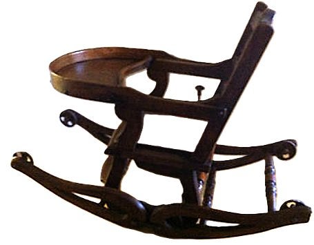 Antieke Kinder-Schommelstoel, Antique Victorian Rockingchair, Ophalen