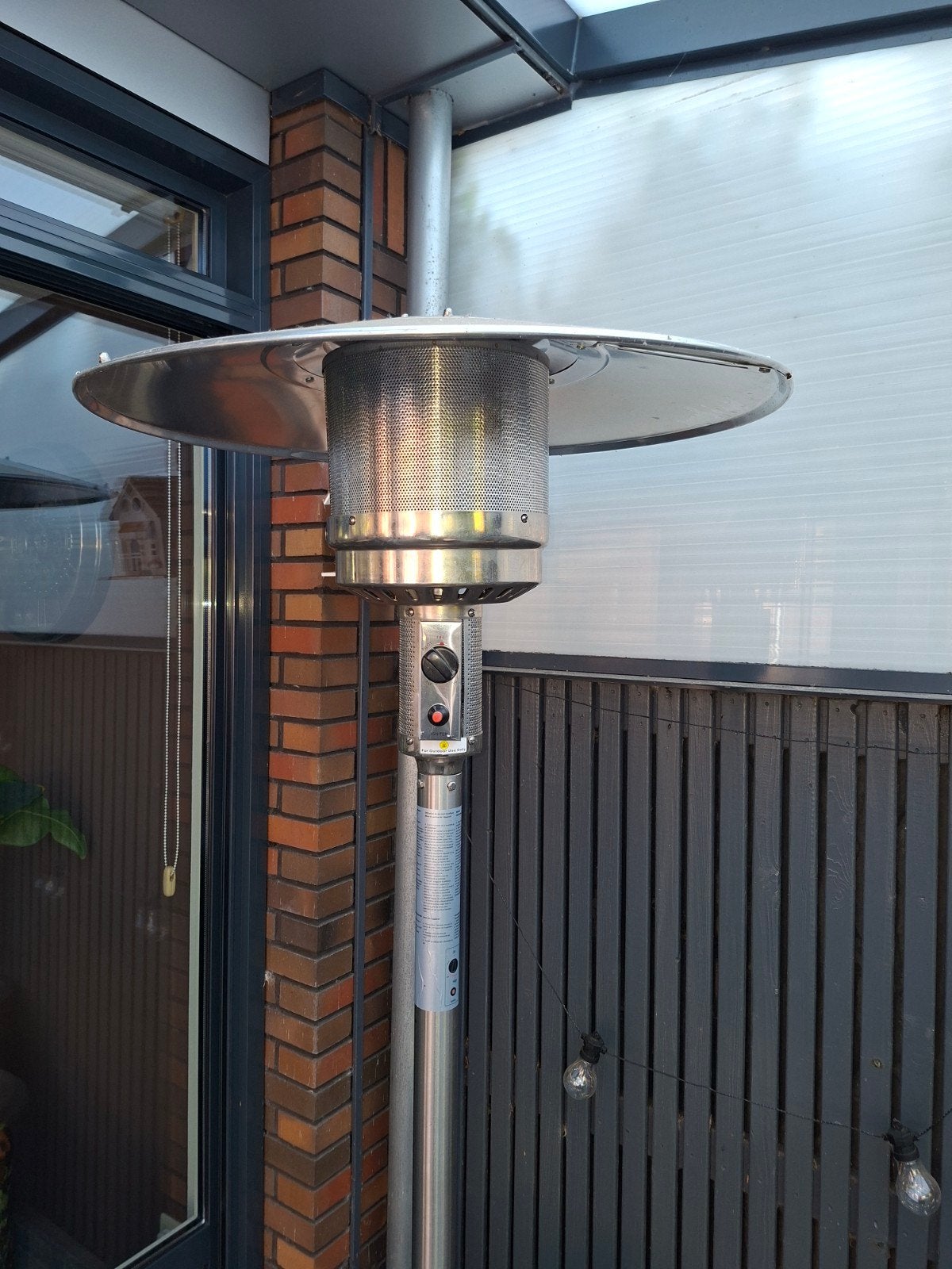Eurom THG 14000 RVS Terrasverwarmer op Gas, Tuin en Terras, Ophalen, Nieuw, Gas, Vloer