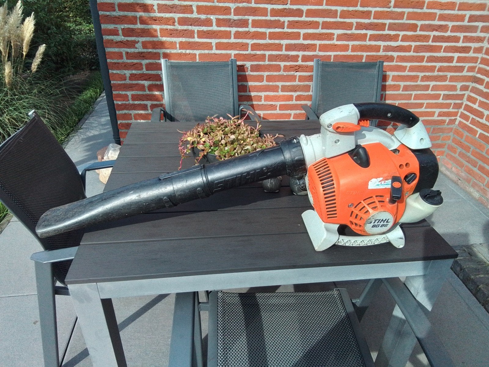 Stihl bg86 bladblazer, Tuin en Terras, Ophalen, Gebruikt, Benzine