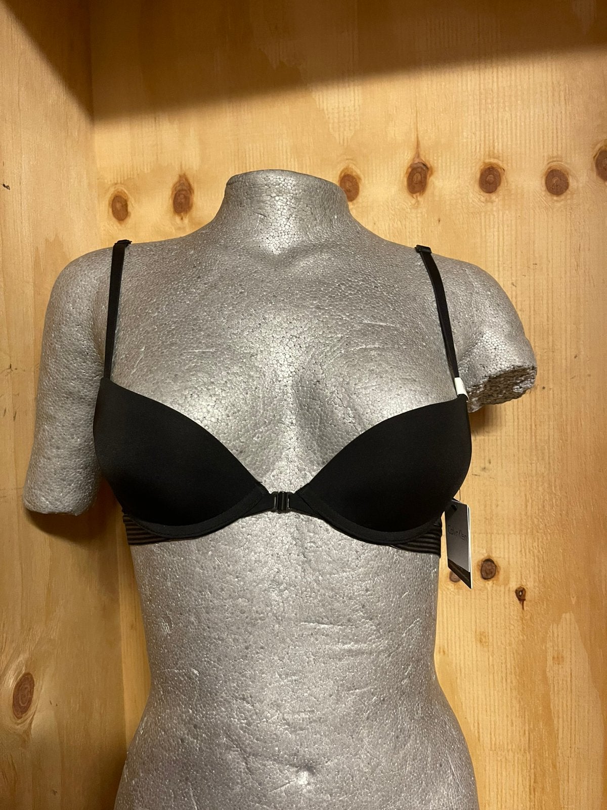 Calvin klein push up bh 70a met voorsluiting, Verzenden, Zwart, BH